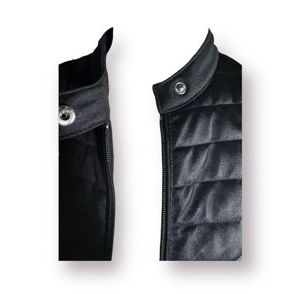 GUESS Vona Quilted Gorpcore Jacket Women's Size XS Black Windbreaker Puffer - Picture 9 of 9